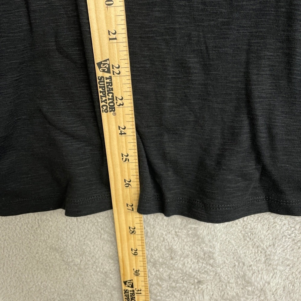 NEW Kirkland Signature Women's Size XXL Black 3/4 Sleeve Boatneck Slub Tee - Picture 5 of 10